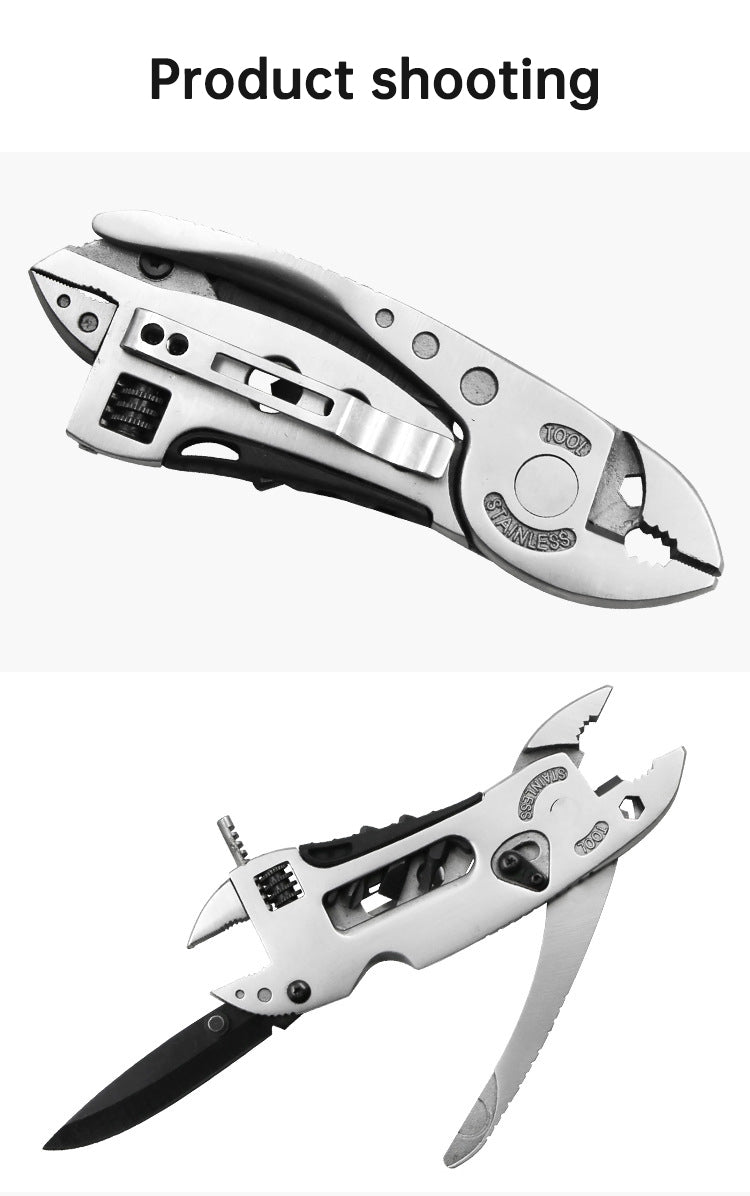 Outdoor Camping Multi-Purpose Tool: Pliers and Wrench Combination