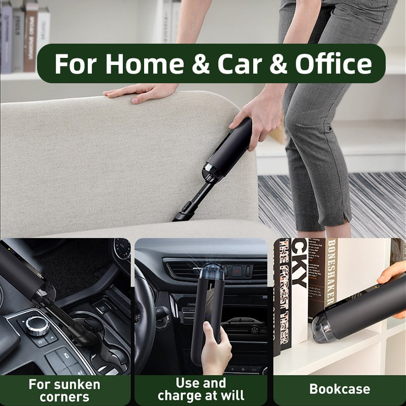 Baseus A2 Car Vacuum Cleaner: Powerful 5000Pa Suction