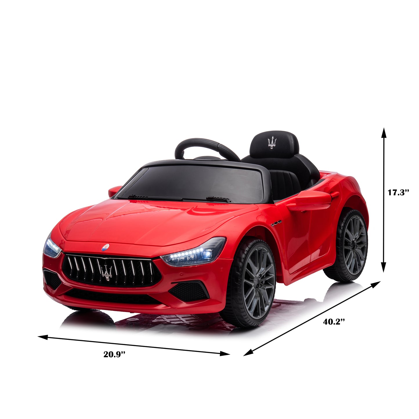 Maserati 12V Ride-On Car: Rechargeable Battery-Powered Electric Vehicle