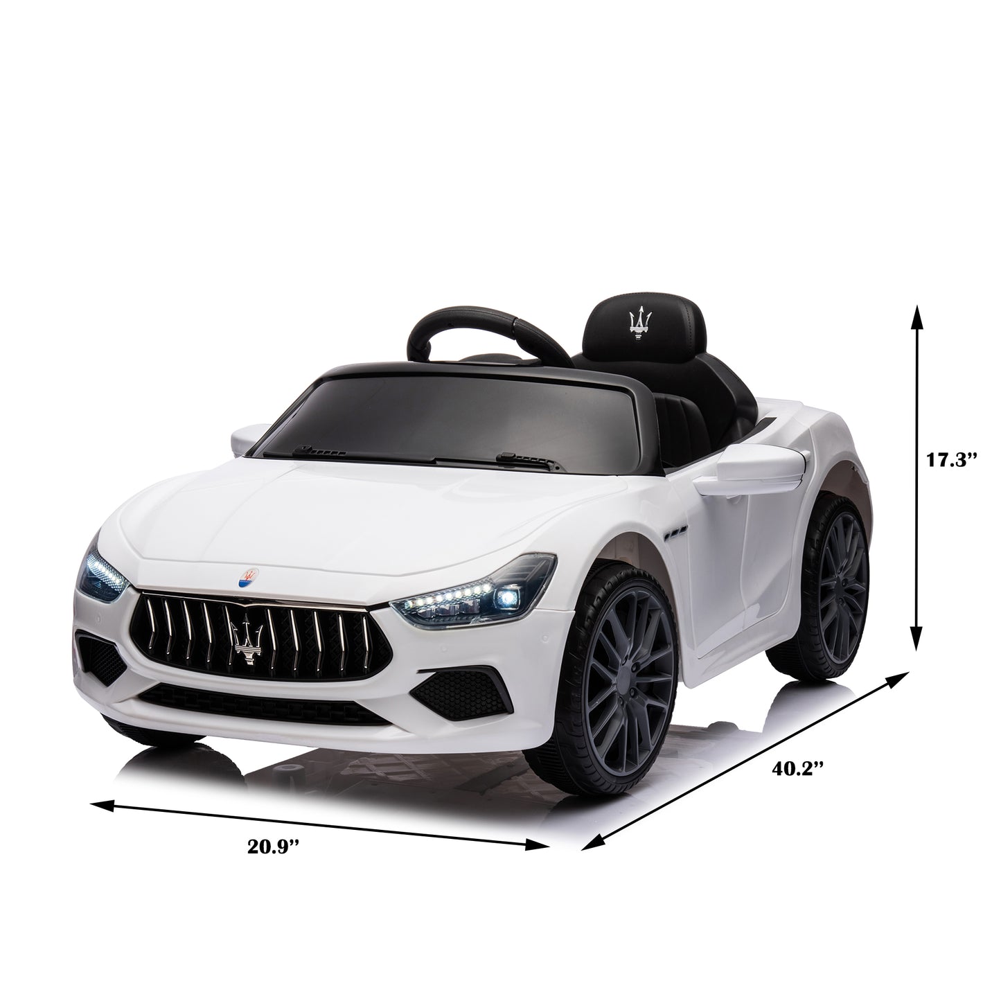 Maserati 12V Ride-On Car: Rechargeable Battery-Powered Electric Vehicle