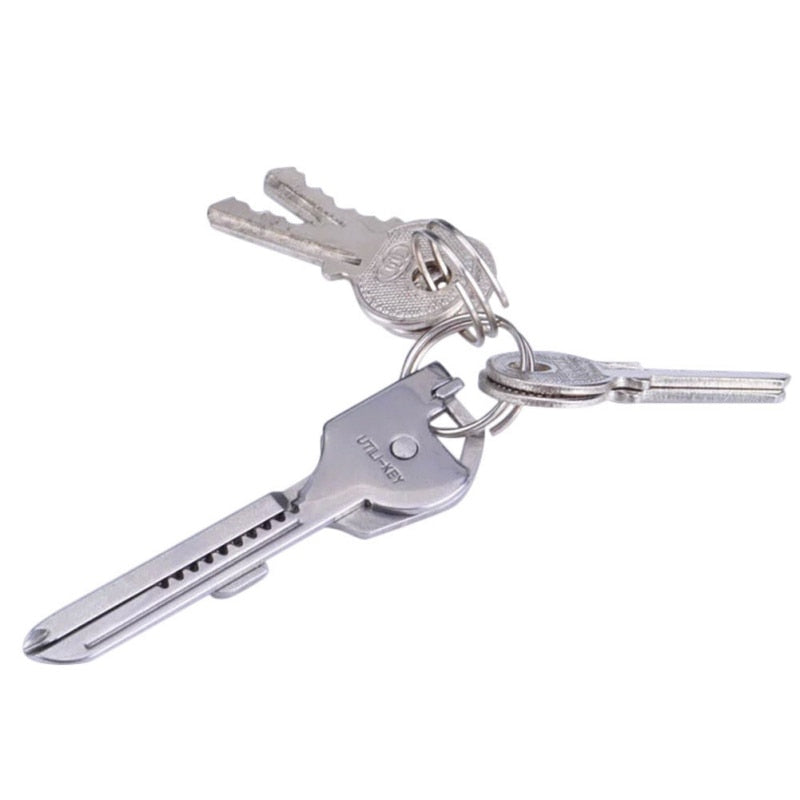 6-in-1 Stainless Steel EDC Multi-Tool Keychain