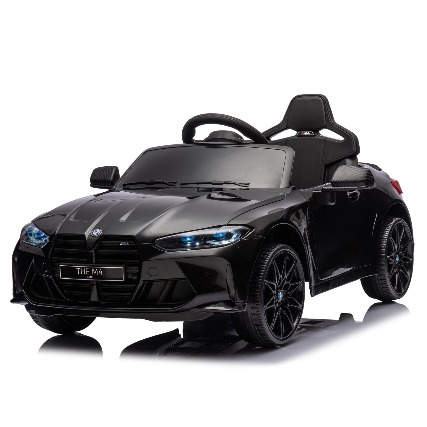 Black BMW M4 12v Kids ride on toy car 2.4G W/Parents Remote Control Three speed adjustable