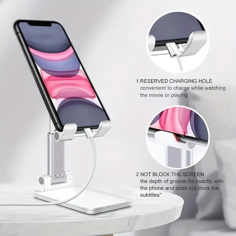 Adjustable Desk Mobile Phone Holder Stand for iPhone, iPad, Xiaomi, and More