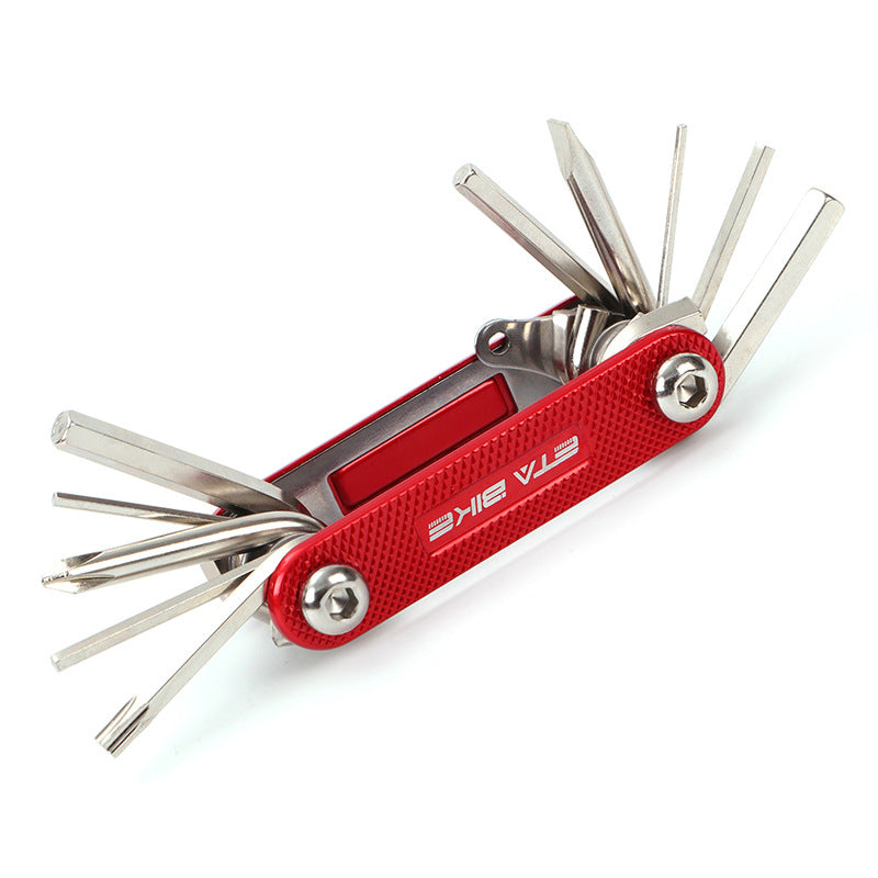 Eleven-in-One Multi-Function Bicycle Repair Tool