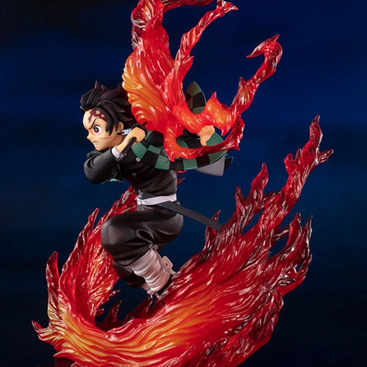 FiguartsZeroFZ Ghost Slayer Blade Carbón Hecho a Mano Jilang Fire God Modelo Musical Decoración - Edición de Alta Calidad