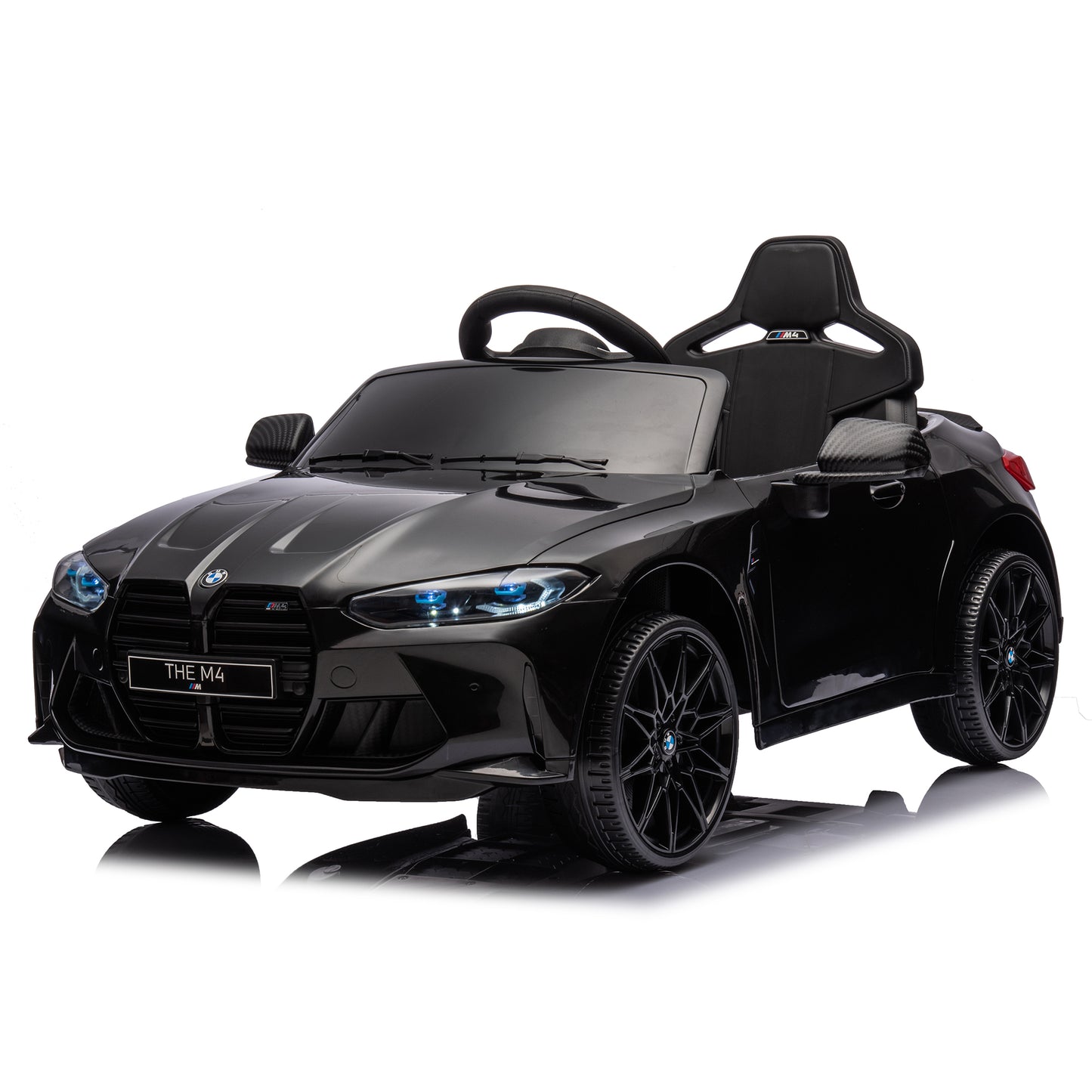 Black BMW M4 12v Kids ride on toy car 2.4G W/Parents Remote Control Three speed adjustable