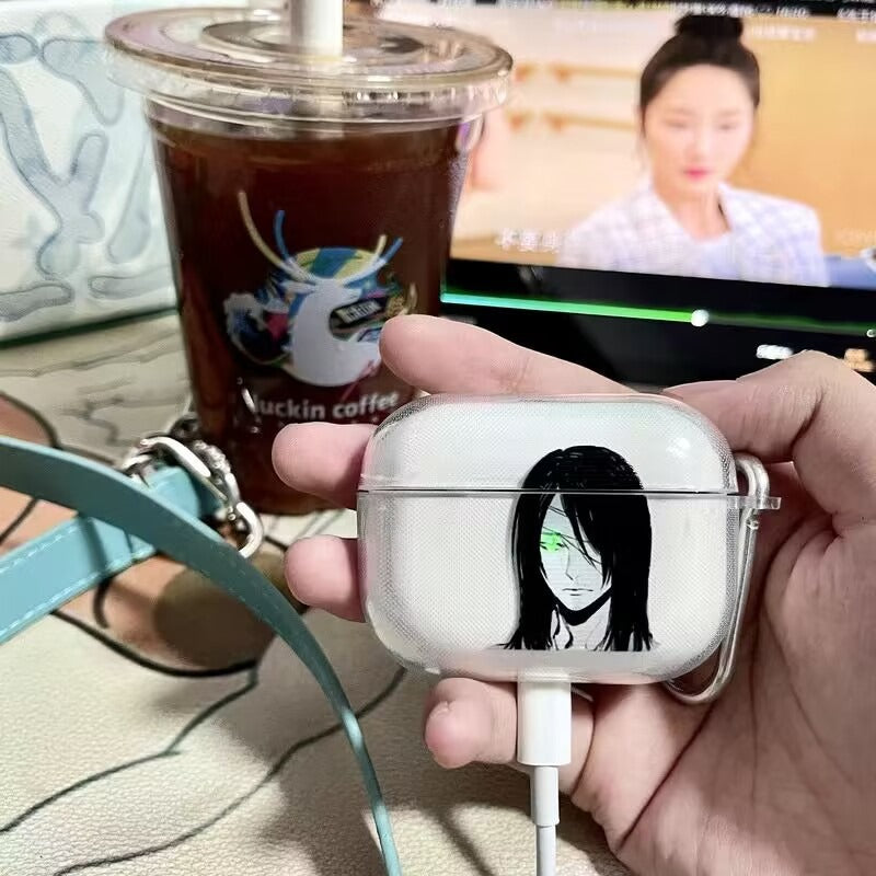 Funda protectora Attack on Titan Eren AirPods Pro 2 - Juego de auriculares Bluetooth Apple 3 - Temática de animación para adultos