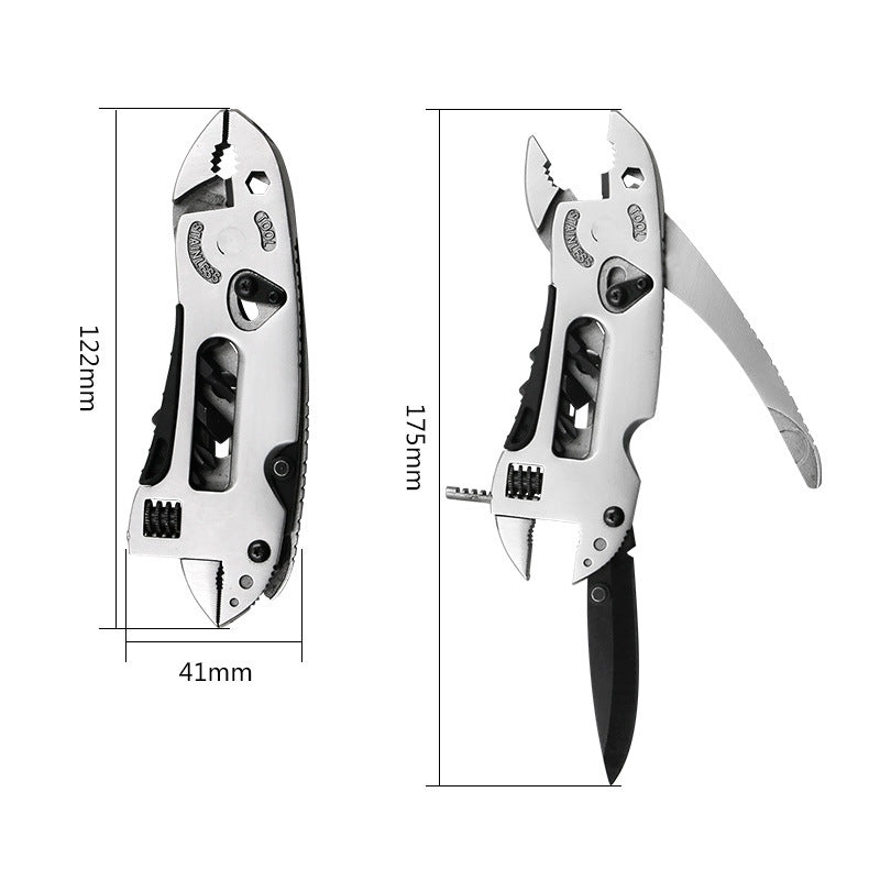 Outdoor Camping Multi-Purpose Tool: Pliers and Wrench Combination