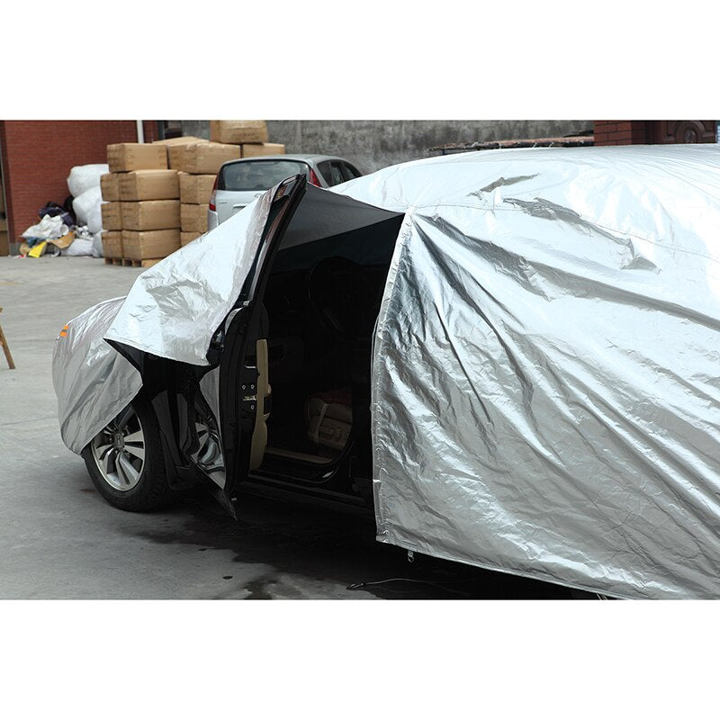 Kayme Waterproof Car Covers - Outdoor Sun Protection Cover for Car Reflector, Dust, Rain, Snow Protective, SUV, Sedan, Hatchback Full Size