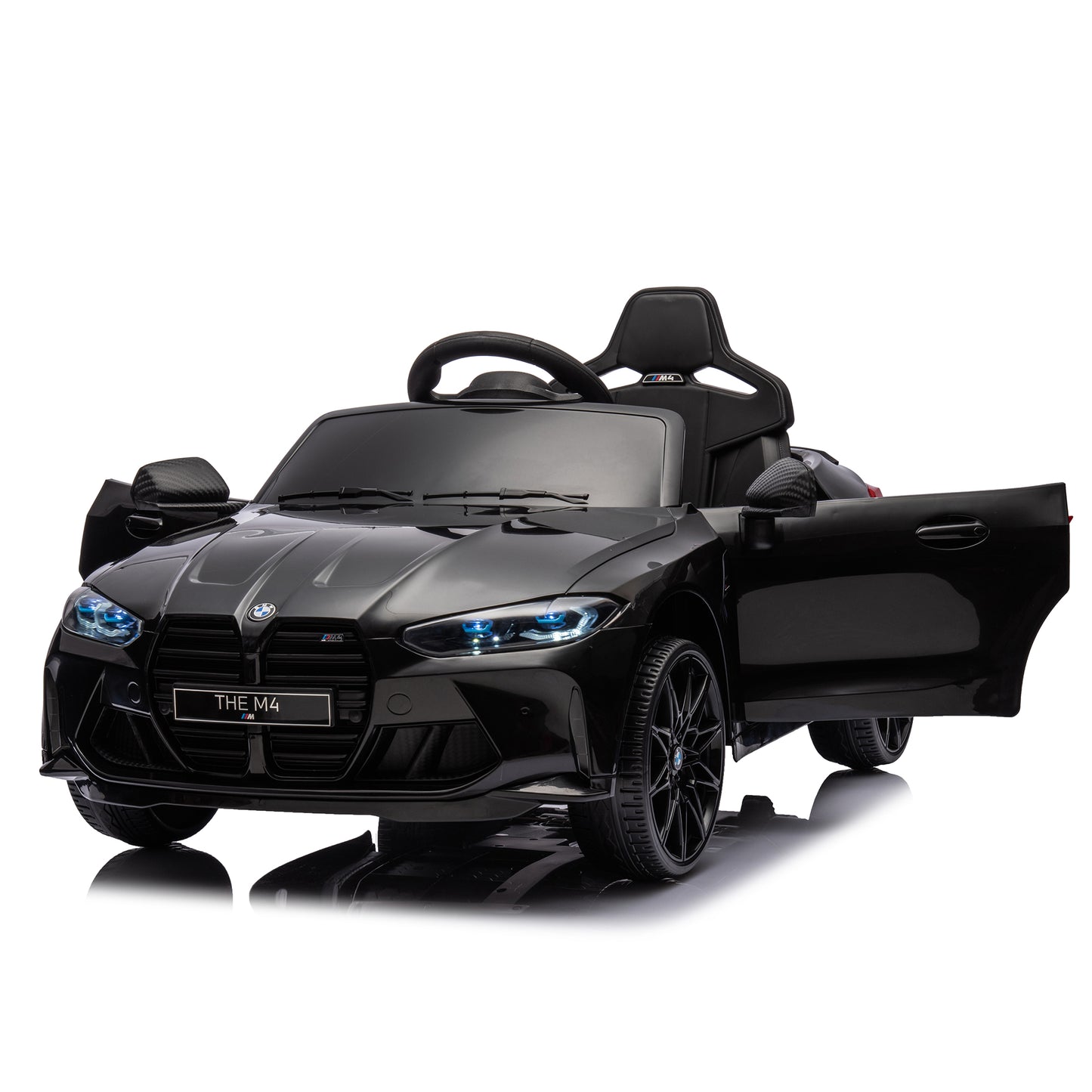 Black BMW M4 12v Kids ride on toy car 2.4G W/Parents Remote Control Three speed adjustable