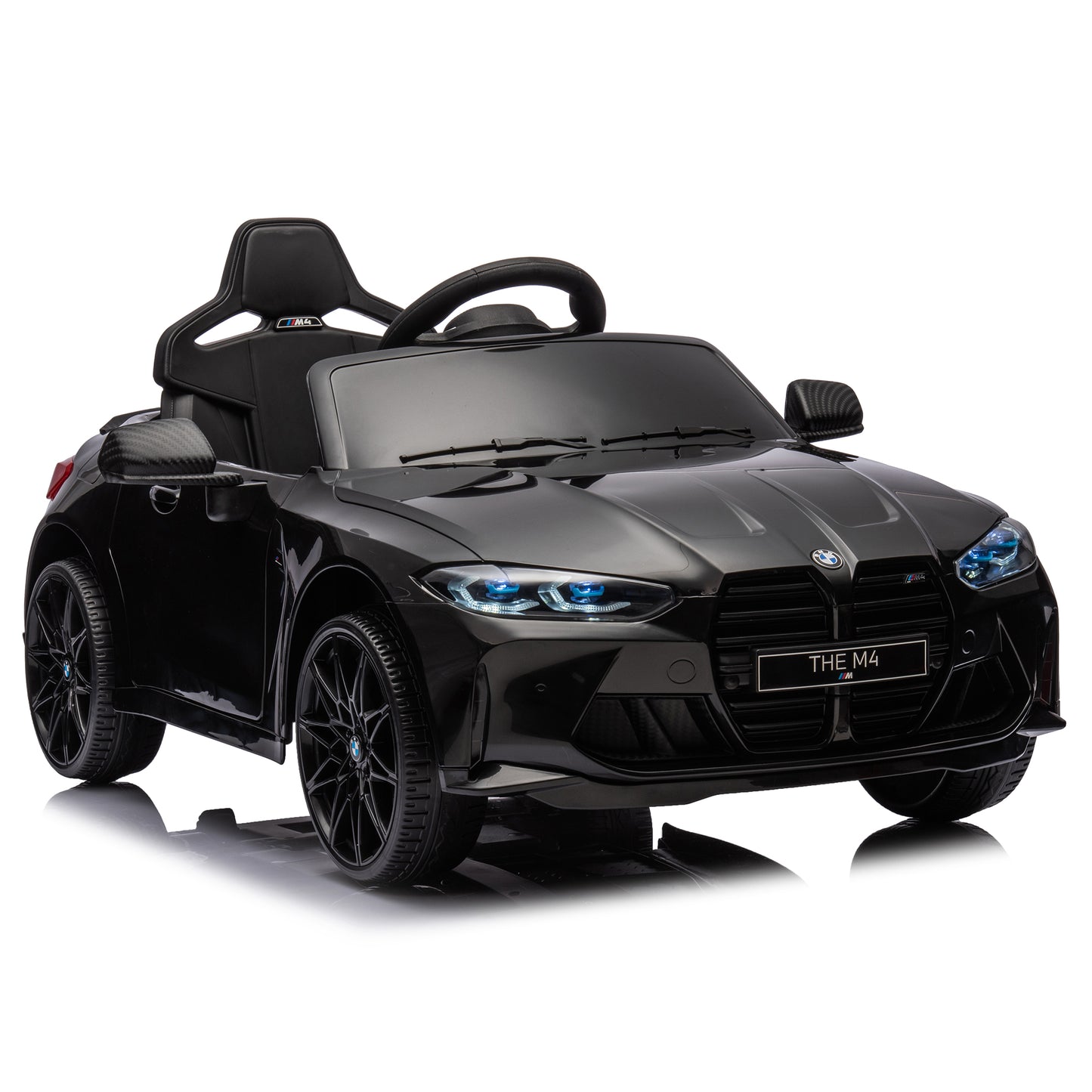 Black BMW M4 12v Kids ride on toy car 2.4G W/Parents Remote Control Three speed adjustable