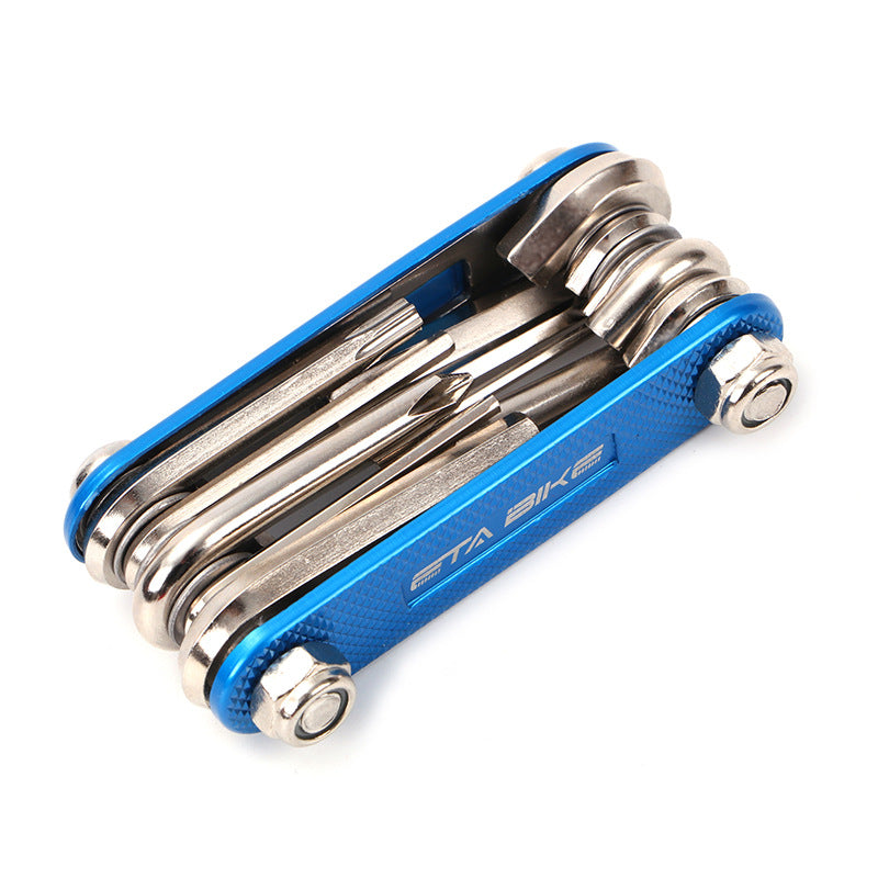 Eleven-in-One Multi-Function Bicycle Repair Tool