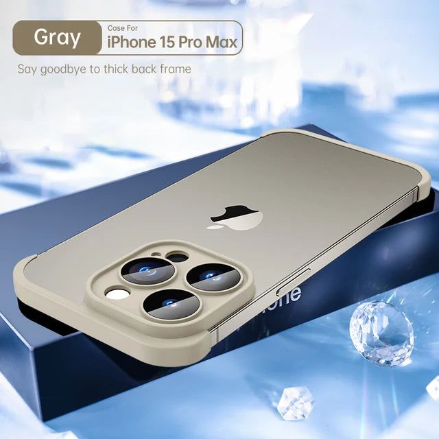 Premium Soft Silicone Case with Lens Protector for iPhone 15/14 Pro Max