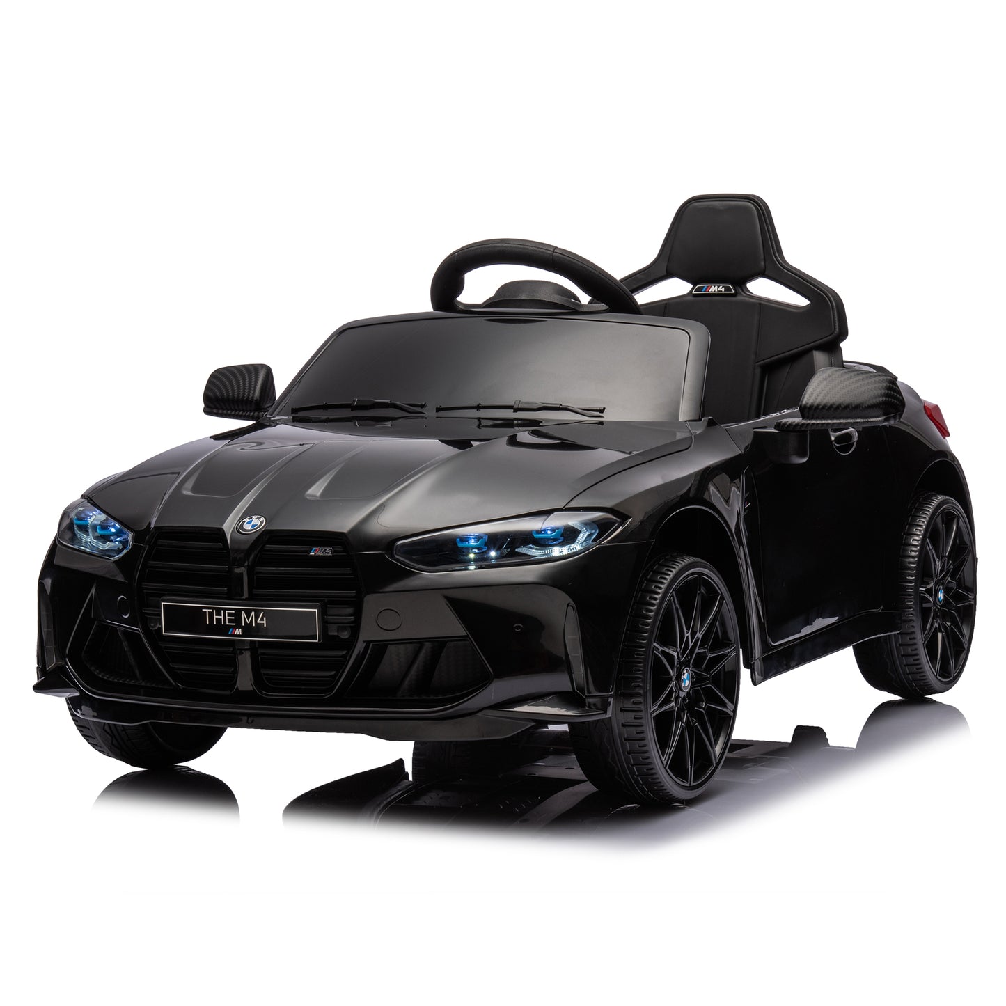 Black BMW M4 12v Kids ride on toy car 2.4G W/Parents Remote Control Three speed adjustable