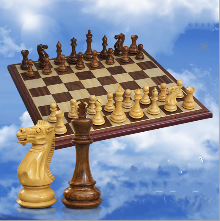 Elegant Wooden Chess Set