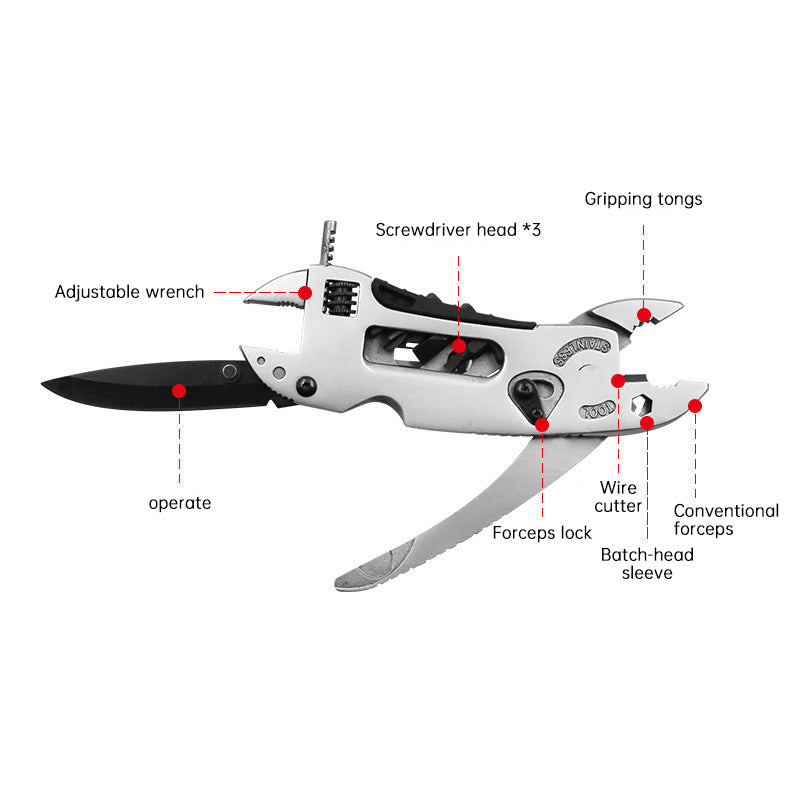 Outdoor Camping Multi-Purpose Tool: Pliers and Wrench Combination