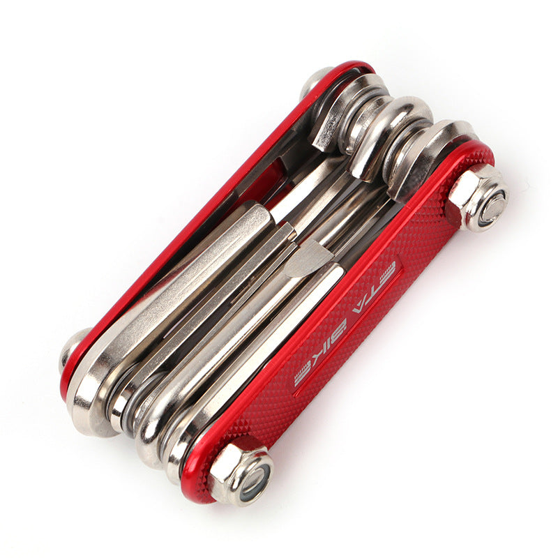 Eleven-in-One Multi-Function Bicycle Repair Tool